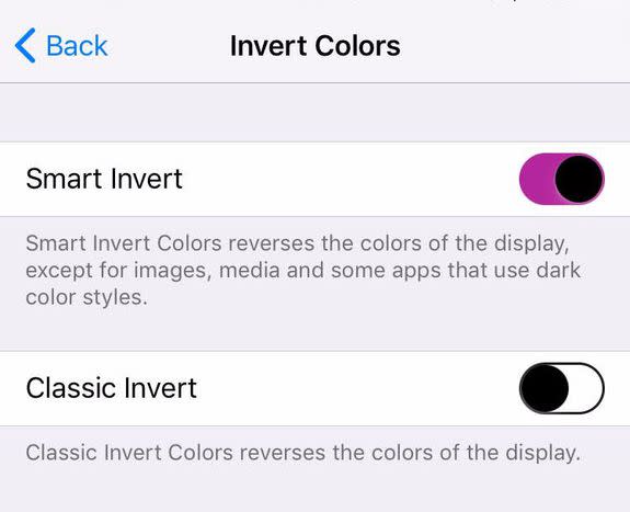 How to turn on Classic Invert on Android