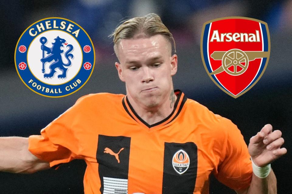Race is on: Arsenal and Chelsea both want to sign Shakhtar Donetsk star Mykhaylo Mudryk (Getty Images)