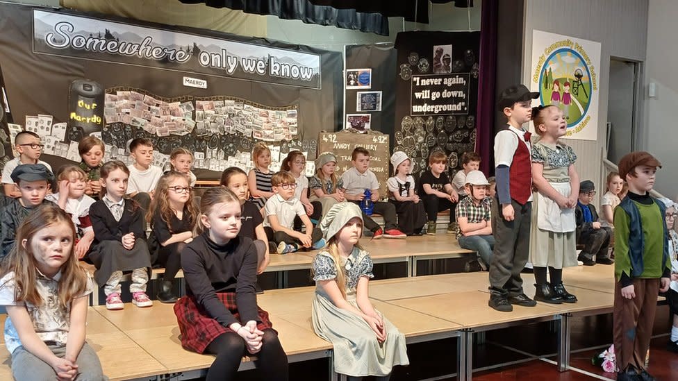 Maerdy school assembly