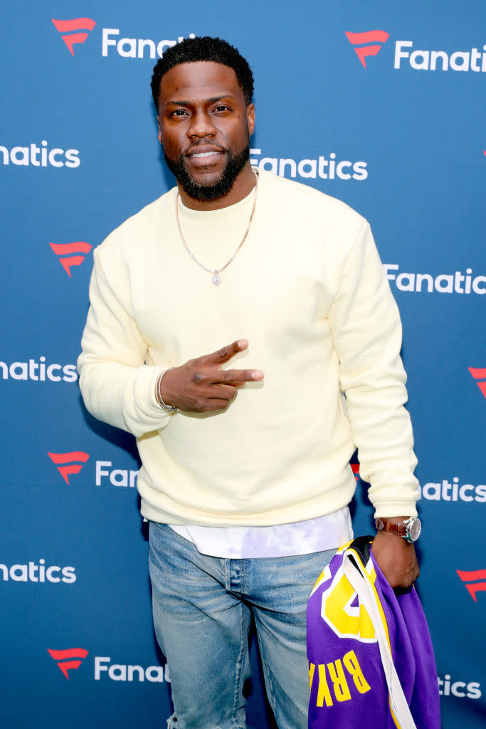 Kevin Hart made his first appearance on  Red Table Talk. (Photo: Tasos Katopodis/Getty Images for Fanatics)