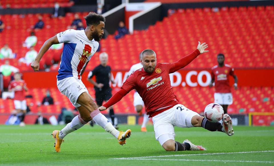 Andros Townsend fires home Palace’s first from close rangeGetty Images