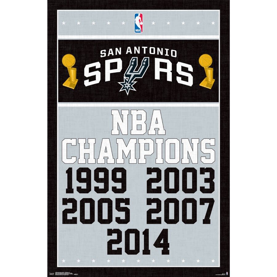 Spurs NBA Finals Champions Framed Poster