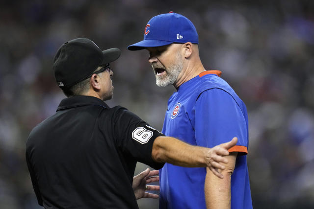 David Ross: Chicago Cubs manager returns to dugout for loss to Giants