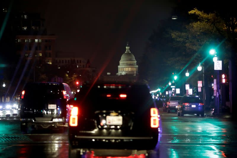 FILE PHOTO: President Donald Trump goes for a family dinner