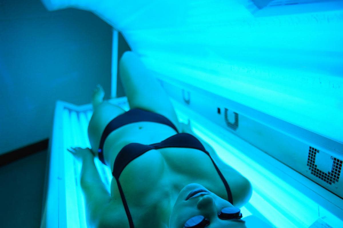 Rachel Moore warns about the dangers of sunbeds <i>(Image: Newsquest)</i>