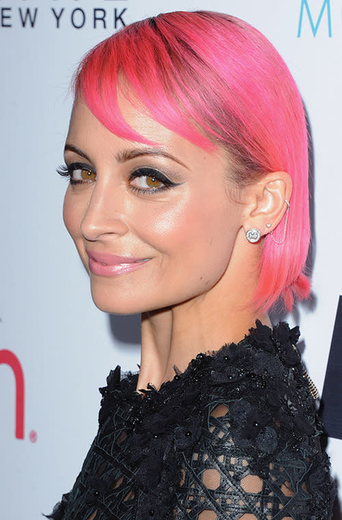 In 2015, Richie has been seen rocking hot pink hair, which makes us think of Barbie dolls, fairy floss and Katy Perry with cupcakes for boobs.