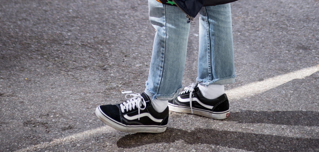 Die Skater-Schuhe von Vans haben ein Geheimnis: Sie landen immer wieder auf der Sohle. (Symbolbild: Getty Images)