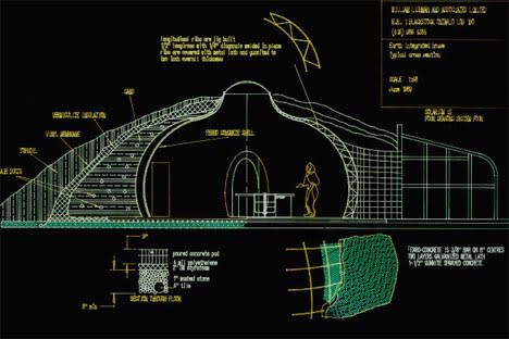 underground home plan drawing