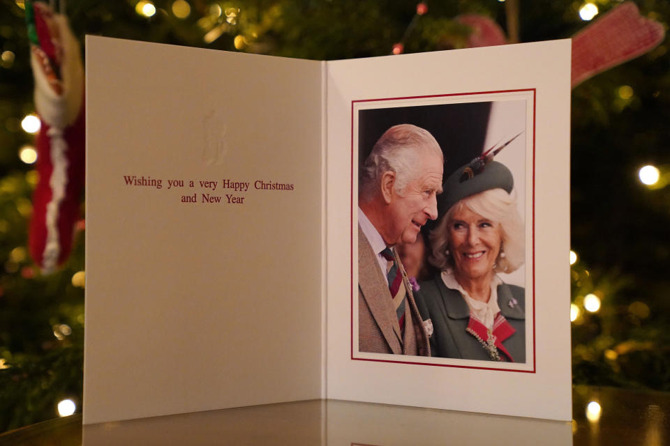 King Charles III Christmas card (Jonathan Brady / PA)