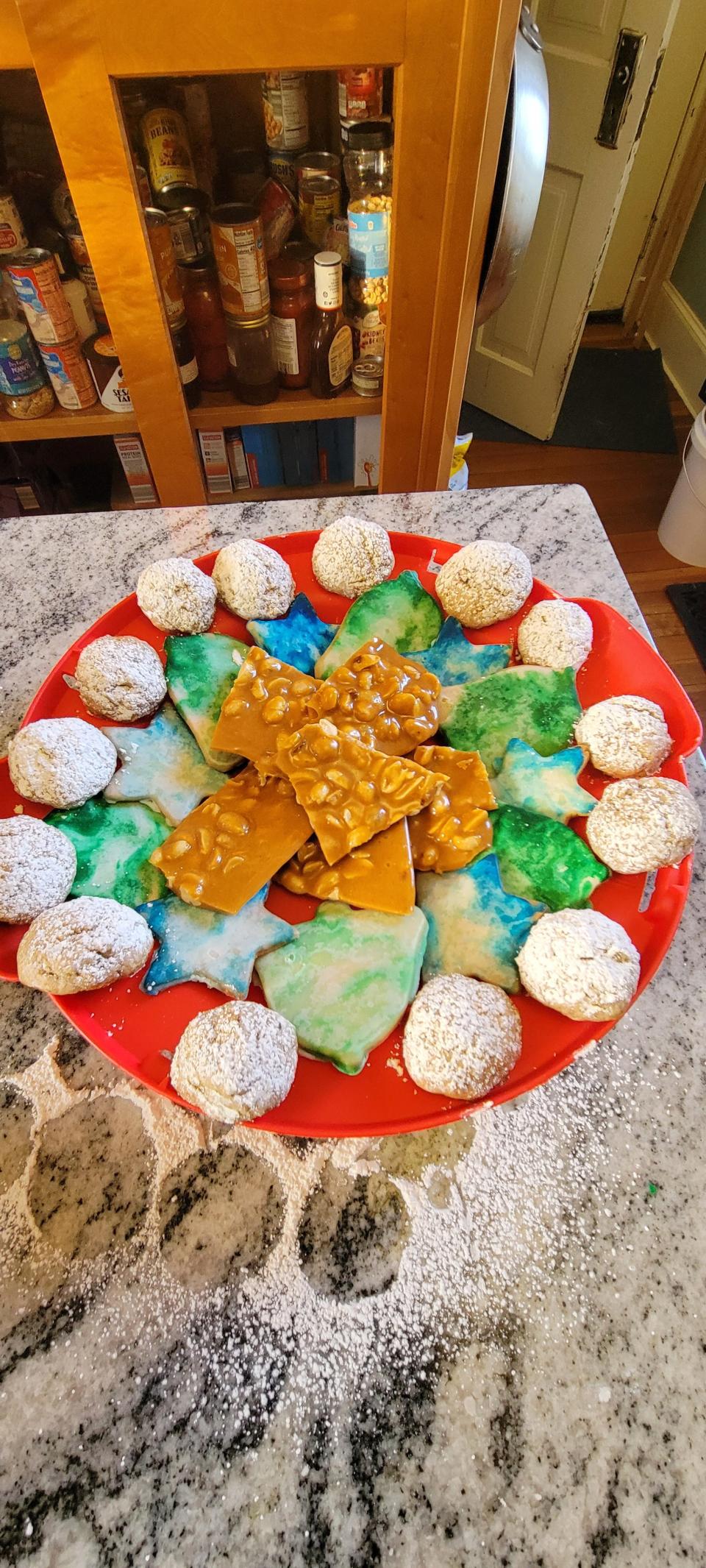 A holiday cookie board is a delicious treat