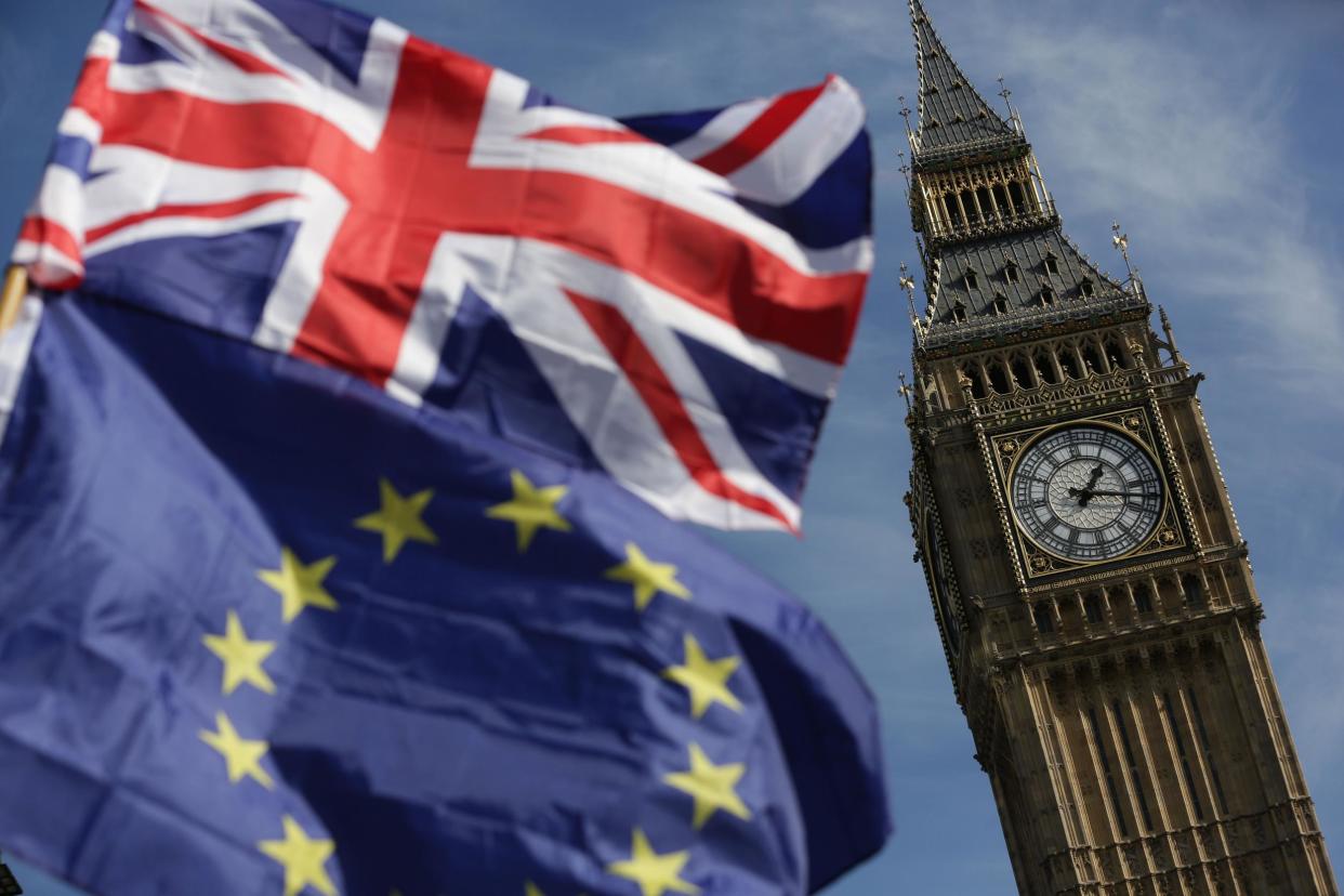 The party is being planned in Parliament Square: AFP via Getty Images