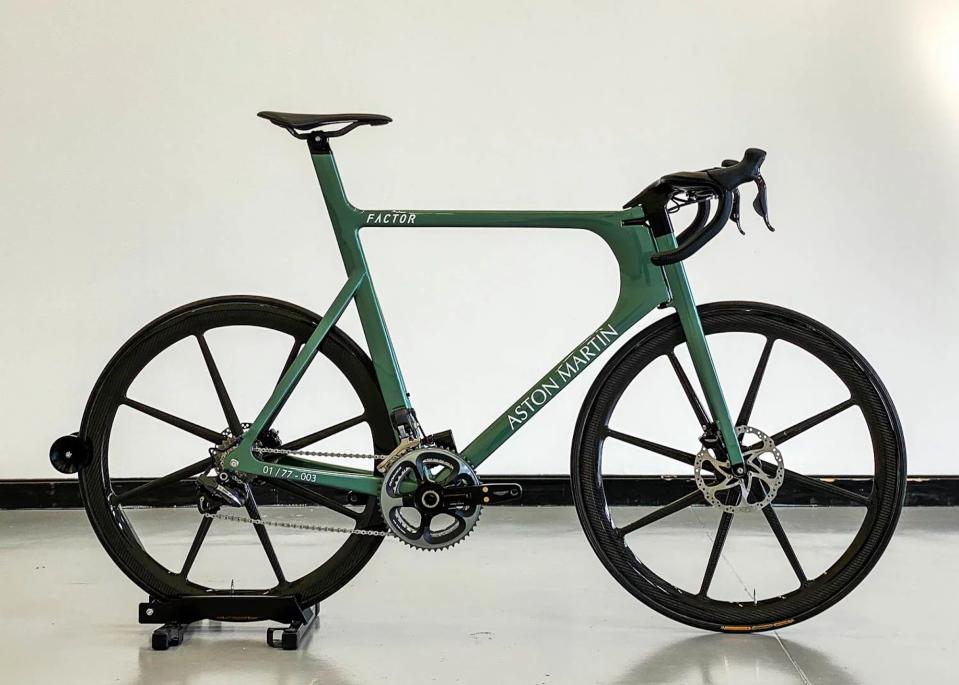 Picture shows the Aston Martin One-77 bicycle