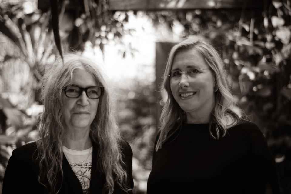 Patti Smith with Selby Gardens president and CEO Jennifer Rominiecki. “Patti Smith is recognized worldwide for her revolutionary mergence of artistic disciplines, especially poetry and rock,” Rominiecki said.