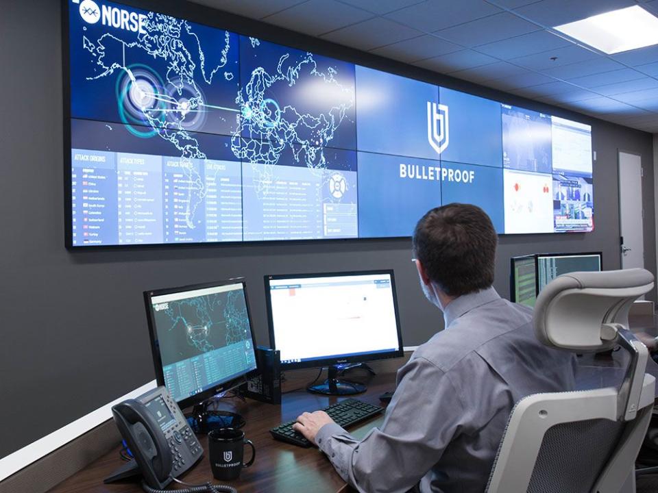  The operations centre of Bulletproof, a cybersecurity firm with headquarters in Fredericton, New Brunswick.