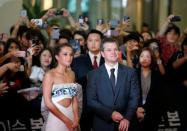 Actor Matt Damon and actress Alicia Vikander attend the red carpet event promoting their new film "Jason Bourne" in Seoul, South Korea July 8, 2016. REUTERS/Kim Hong-Ji