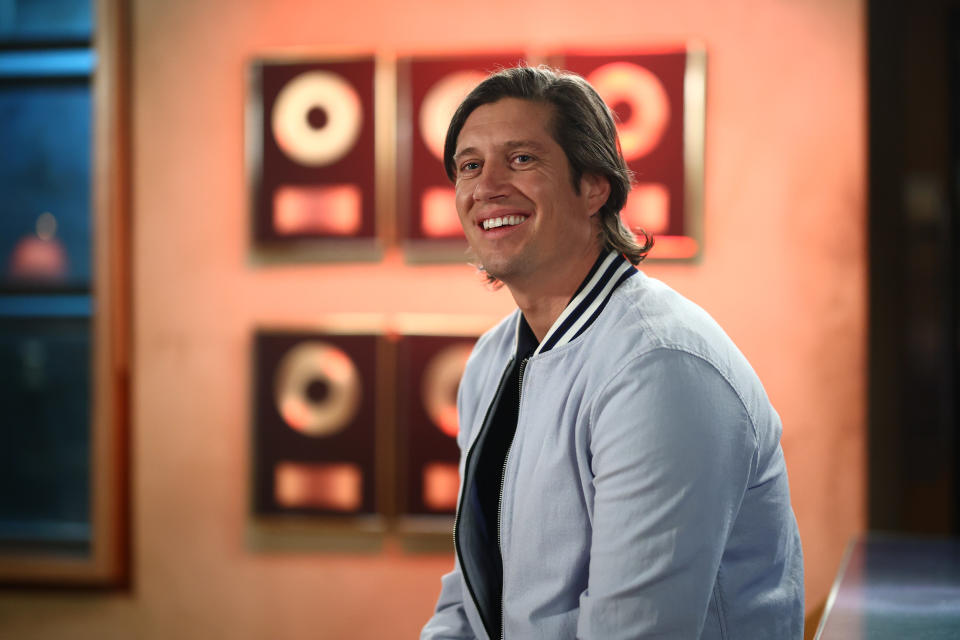 LONDON,ENGLAND - MARCH 8: Vernon Kay during the Rock Profiles for Red Nose Day on March 8th, 2022 in London,England. (Photo by Comic Relief/Getty Images)