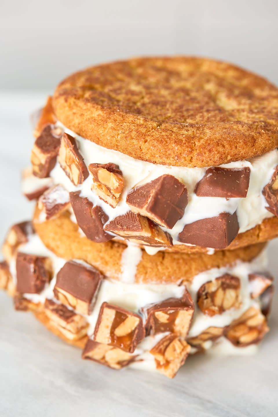 Snickers Ice Cream Sandwiches