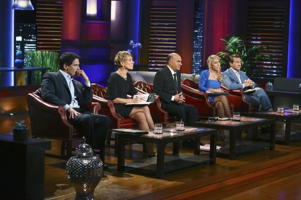 ABC’s “Shark Tank” is in its fifth season and features moguls, from left, Mark Cuban, Barbara Corcoran, Kevin O'Leary, Lori Greiner, and Robert Herjavec.