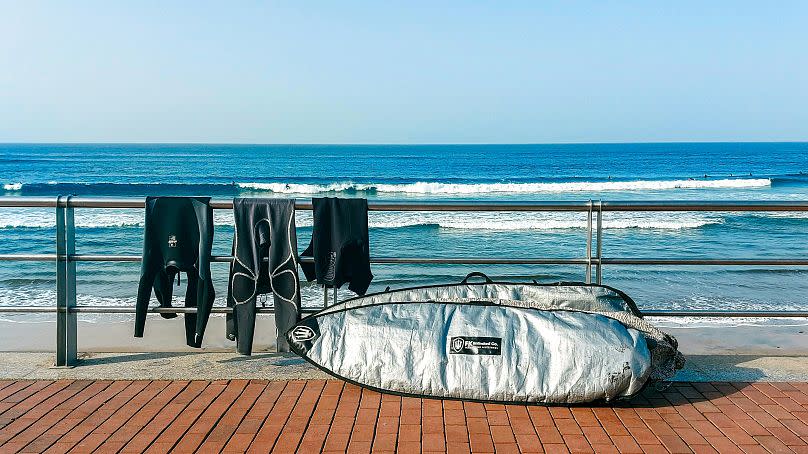 Las Canteras Beach in Las Palmas, Gran Canaria.