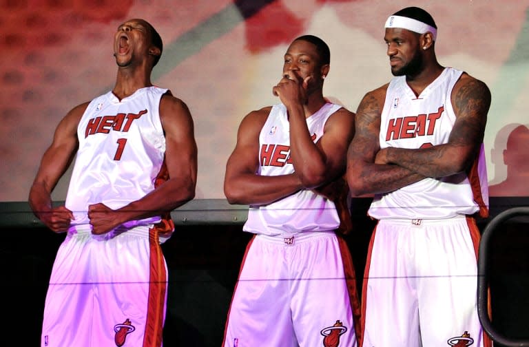 Miami Heat Introduce LeBron James, Chris Bosh and Dwyane Wade