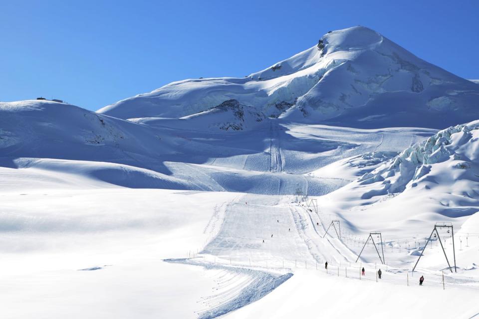 Secluded wide slopes sit away from the main runs so there's no disturbance from the experts (Switzerland Tourism)