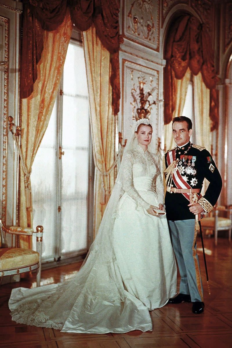 1956: Grace Kelly and Prince Rainer of Monaco