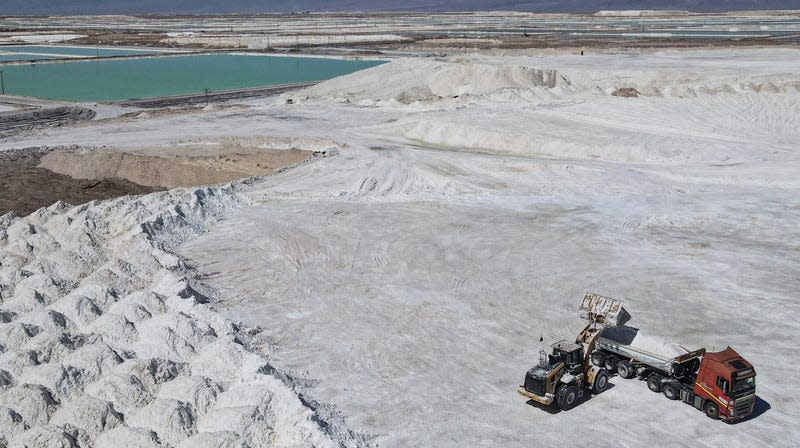 Lithium mining in Chile’s Atacama desert. 