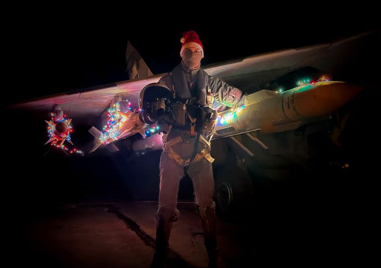Un piloto ucraniano en Navidad