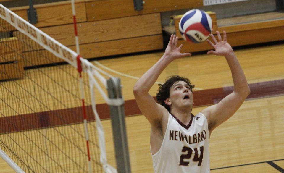 New Albany senior Gabe Lowden had 118 kills, a program-record 507 assists, 155 digs, 71 aces and 28 blocks. He was named first-team all-league and is the Eagles’ first first-team all-region honoree.