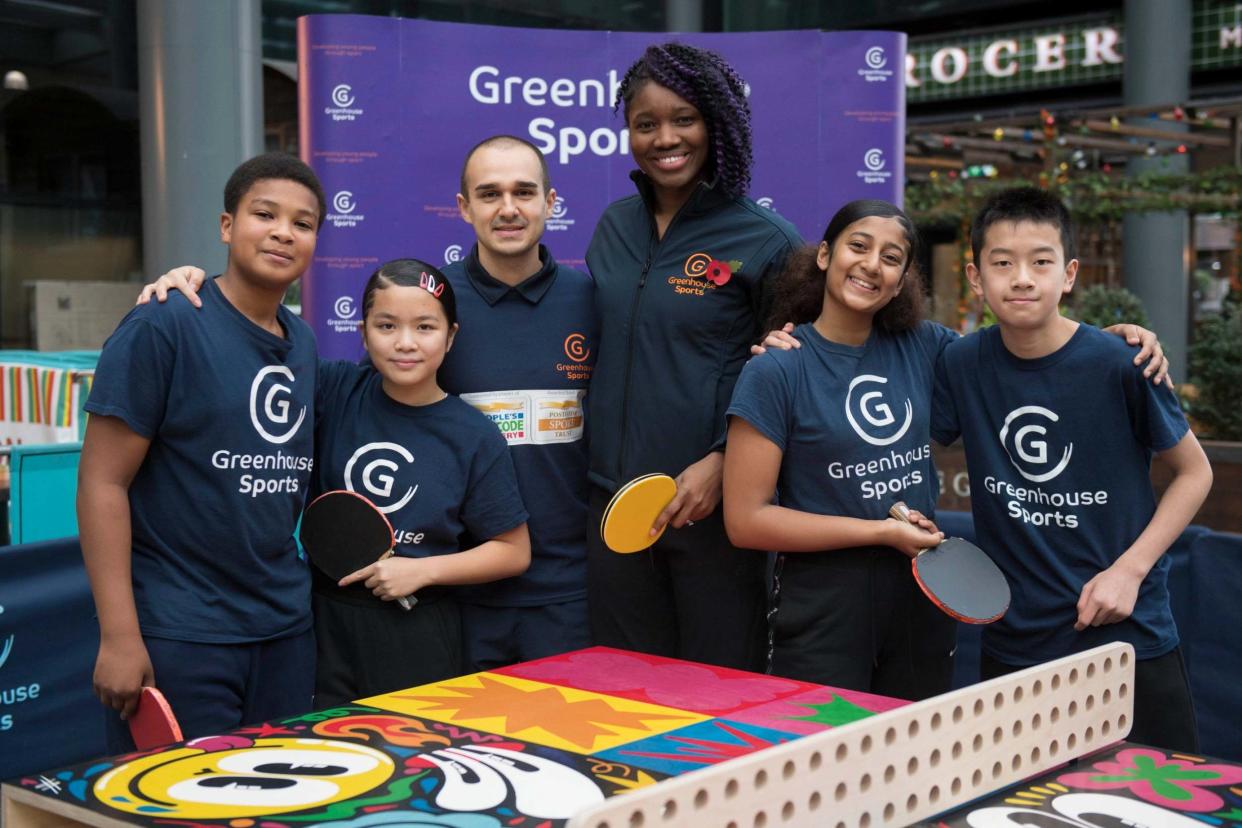 Netball star Ama Agbeze launches Greenhouse Sports' 'Invest In Our Champions' campaign at Spitalfields Market: Ben Stevens