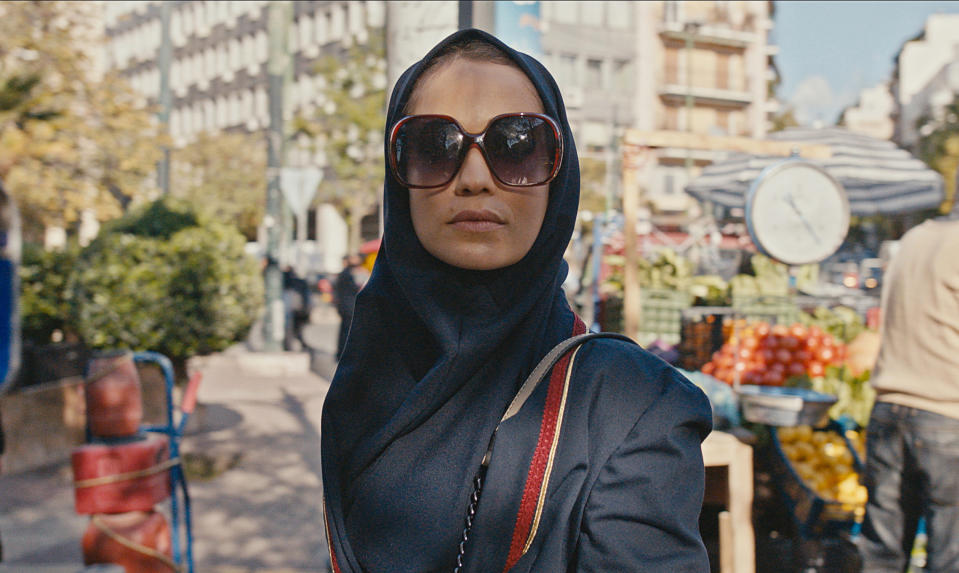 This image released by Apple TV+ shows Niv Sultan as Tamar Rabinyan in a scene from "Tehran." (Apple TV+ via AP)