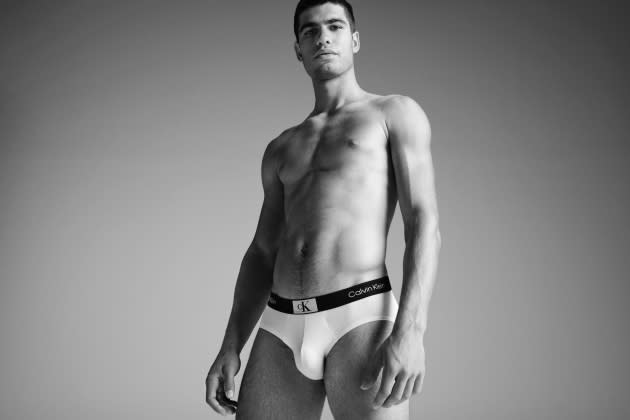 Carlos Alcaraz Strips Down to His Underwear in 'Calvins or nothing' Campaign