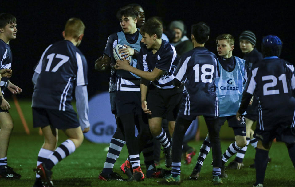 Young rugby stars were put through their paces in Harrow