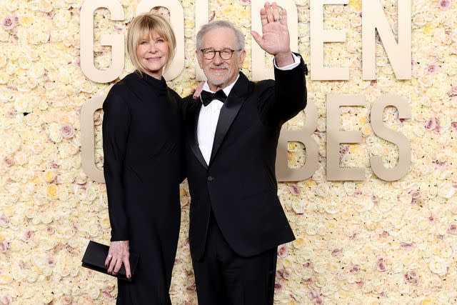 <p>Monica Schipper/GA/The Hollywood Reporter via Getty</p> Kate Capshaw and Steven Spielberg