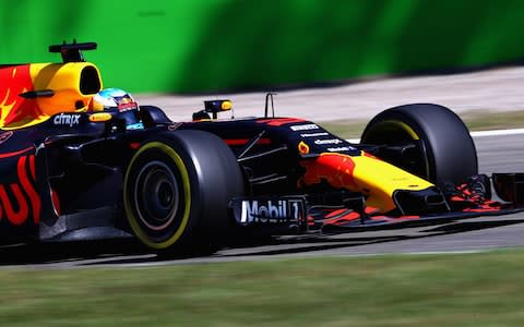 Daniel Ricciardo of Australia driving the (3) Red Bull Racing Red Bull-TAG Heuer RB13 TAG Heuer on track during the Formula One Grand Prix of Italy  - Credit: Getty Images Europe / Clive Rose