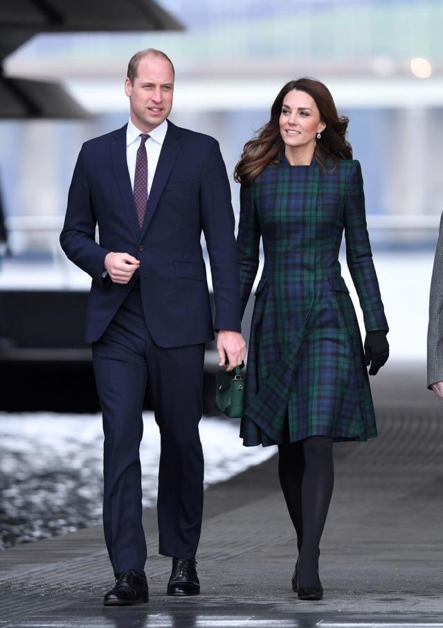 Meghan Markle in Burberry Coat, Strathberry Bag in Scotland: Shop