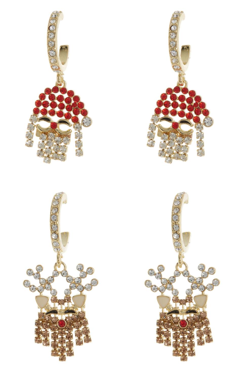 <p><a href="https://go.redirectingat.com?id=74968X1596630&url=https%3A%2F%2Fwww.nordstromrack.com%2Fs%2Fbaublebar-mismatched-santa-reindeer-huggie-charm-drop-earrings%2F7590765%3Fcolor%3DRED%2BMULTI%26size%3Done%2Bsize&sref=https%3A%2F%2Fwww.thepioneerwoman.com%2Ffashion-style%2Fg45977918%2Fchristmas-jewelry%2F" rel="nofollow noopener" target="_blank" data-ylk="slk:Shop Now;elm:context_link;itc:0;sec:content-canvas" class="link ">Shop Now</a></p><p>BaubleBar Santa & Reindeer Huggie Charm Earrings</p><p>nordstromrack.com</p><p>$17.97</p><span class="copyright">Nordstrom Rack</span>