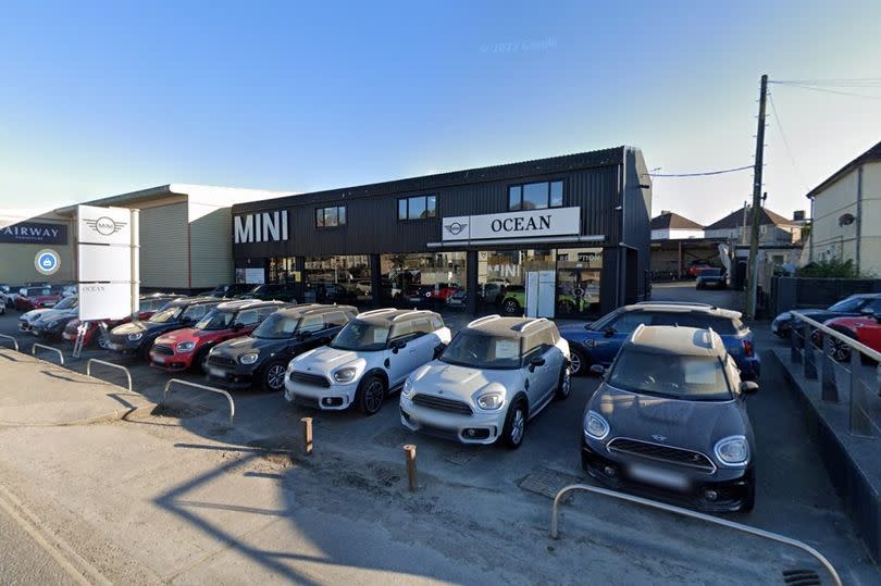 Former Ocean Mini car showroom in Billacombe Road, Plymstock - which residents fear may be turned into a busy Kwik Fit garage