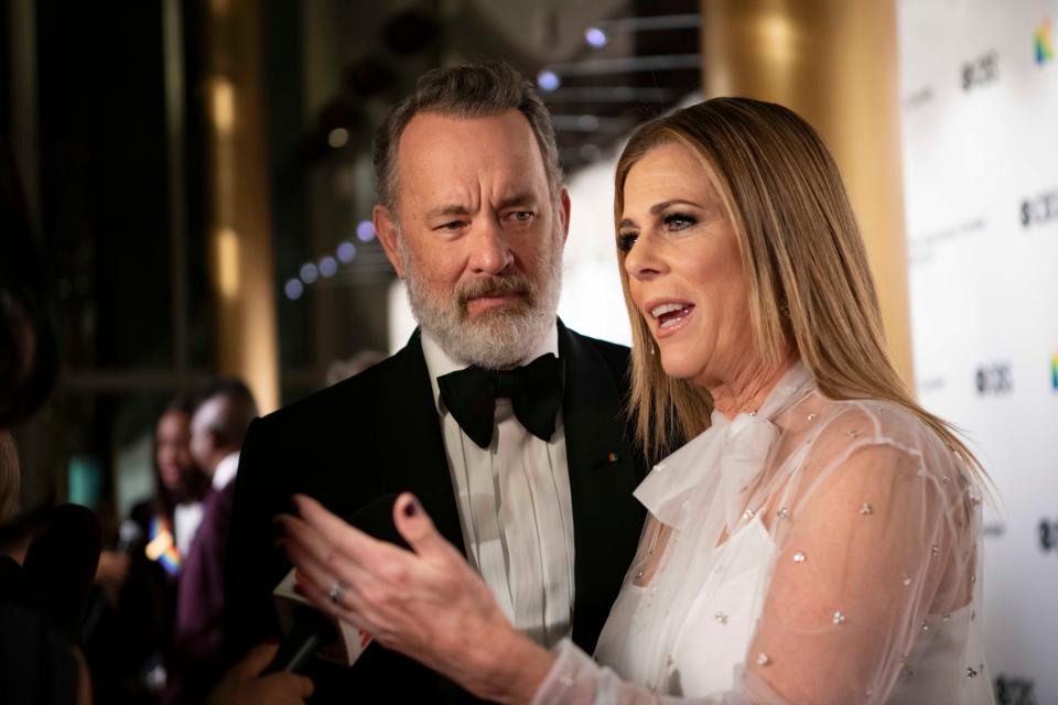 Tom Hanks and Rita Wilson attend the Kennedy Center Honors in Washington DC.