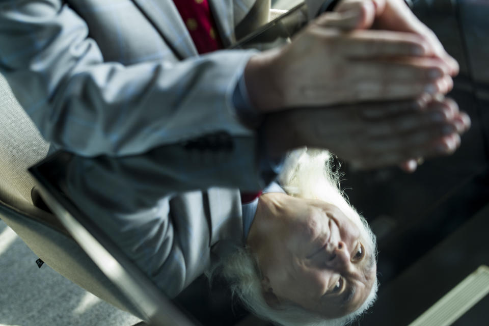 Dr. Michio Kaku during an interview at the Ufology World Congress in Barcelona, Spain. (Photo: José Colon for Yahoo News)