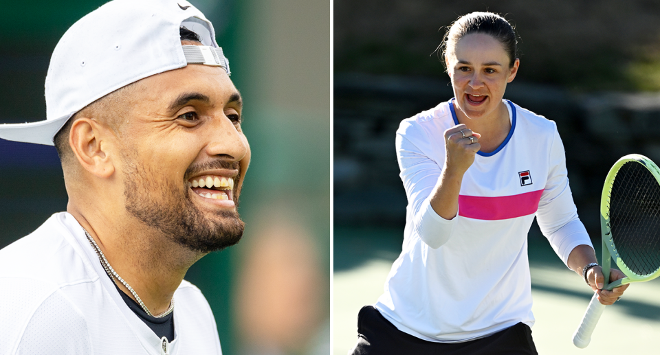 Ash Barty and Nick Kyrgios have both been announced as commentators at Wimbledon this year.