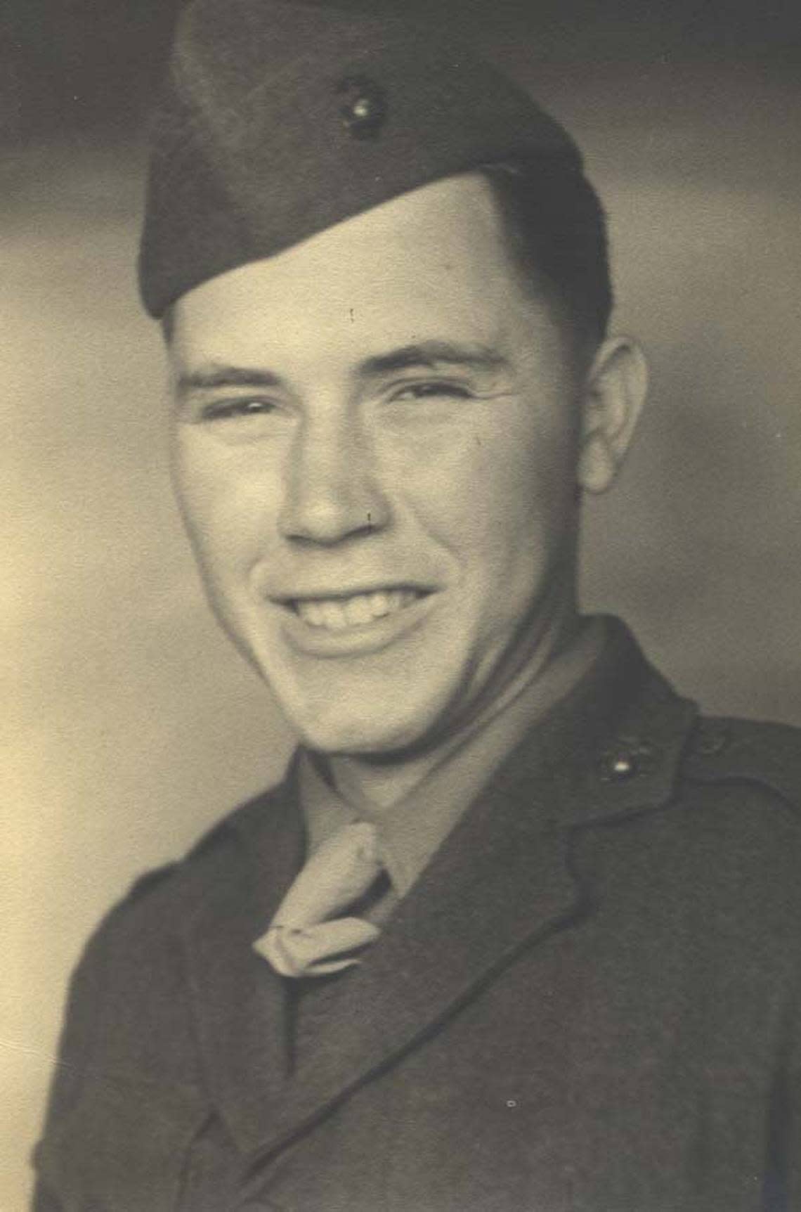Paul Frederick, Lexington, from his time serving with the U.S. Marines in World War II. His 26th month tour of duty included combat at Iwo Jima and Guadalcanal.