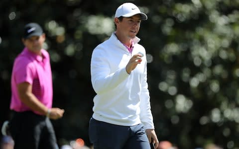 Rory McIlroy and Patrick Reed - Credit: Reuters