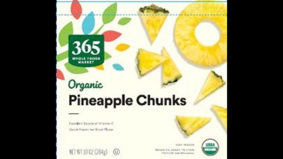 Whole Foods 365 Organic Pineapple Chunks