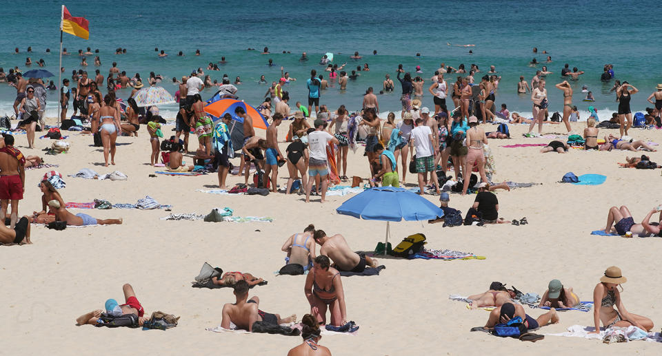 Sydneysiders are expected to give Bondi and other beaches a workout over the weekend. Source: AAP