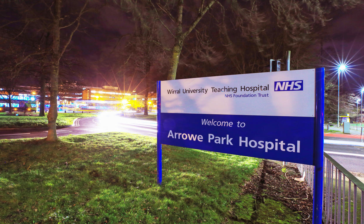 Arrowe Park Hospital in Merseyside which is understood to be where the British nationals from the coronavirus-hit city of Wuhan in China, will be quarantined after they arrive back into the UK on Friday. (Photo by Peter Byrne/PA Images via Getty Images)