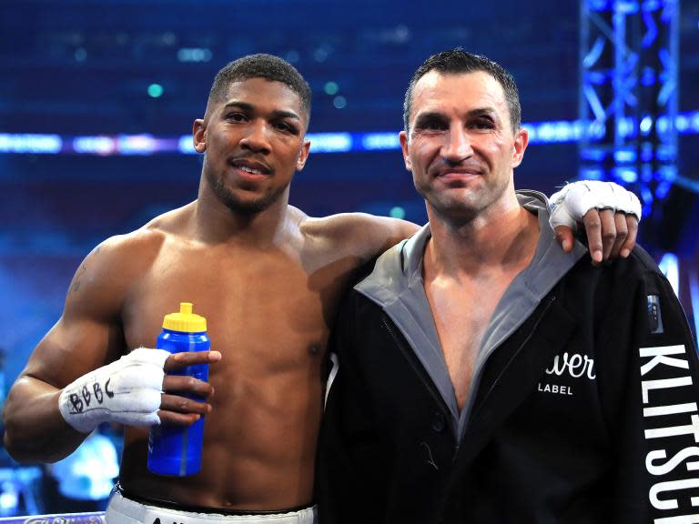 Anthony Joshua rematch with Wladimir Klitschko pencilled in for October at Principality Stadium