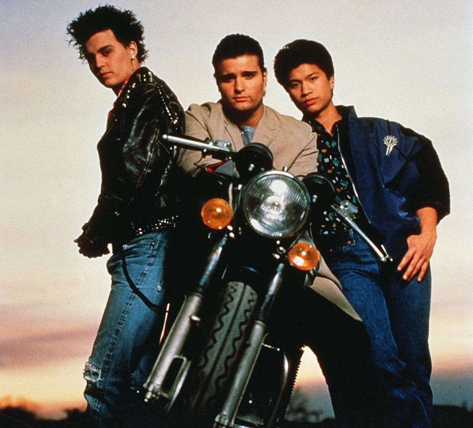 ‘21 Jump Street’ stars Johnny Depp, Peter De Luise and Dustin Nguyen (20th Century Fox Television/Kobal/Shutterstock)