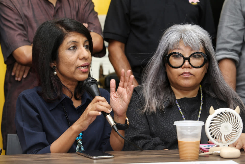 Centre to Combat Corruption and Cronyism (C4)’s Cynthia Gabriel at the Bersih 2.0 and 34 NGOs press conference February 24, 2020. — Picture by Choo Choy May