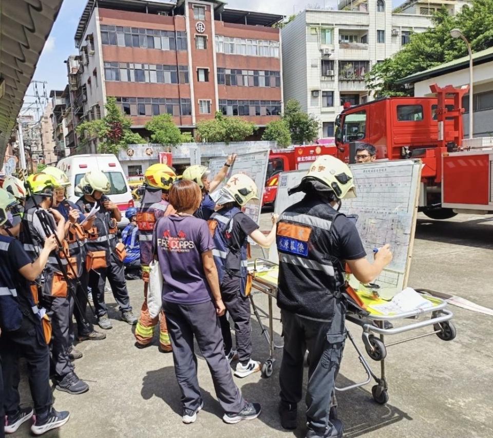 （新北市消防局第一大隊提供）